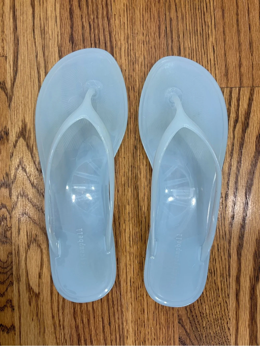 Jeffrey Campbell Translucent Light Blue Beach Day Jelly Flip Flop Sandal (10)